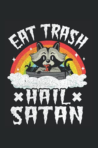 Eat Trash Hail Satan: Funny Death Metal Notebook / Journal | 120 Pages | Graph Paper | 6x9 Inches | Matte