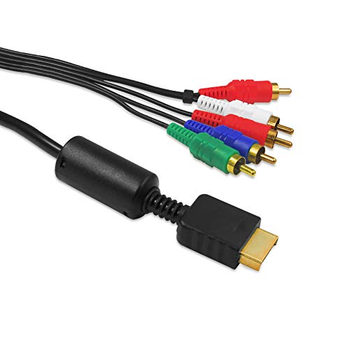 Eaxus® HD Component Cable Adecuado para PS3 y PS2 - Cable AV TV YUV de 1,5 metros bañado en oro