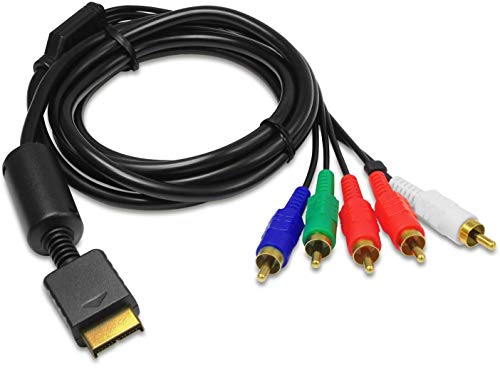 Eaxus® HD Component Cable Adecuado para PS3 y PS2 - Cable AV TV YUV de 1,5 metros bañado en oro