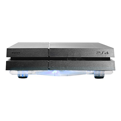 Eaxus® Refrigerador adecuado para PlayStation 4 - ❄️ Soporte de ventilador LED compatible con PS4, PS4 Pro y otras consolas.