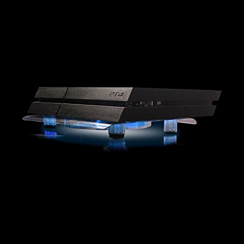 Eaxus® Refrigerador adecuado para PlayStation 4 - ❄️ Soporte de ventilador LED compatible con PS4, PS4 Pro y otras consolas.