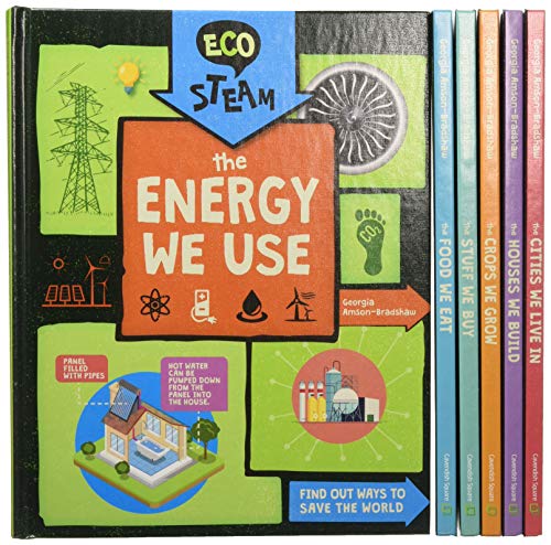 Eco Steam: Food We Eat / Crops We Grow / Houses We Build / Cities We Live in / Energy We Use / Stuff We Buy
