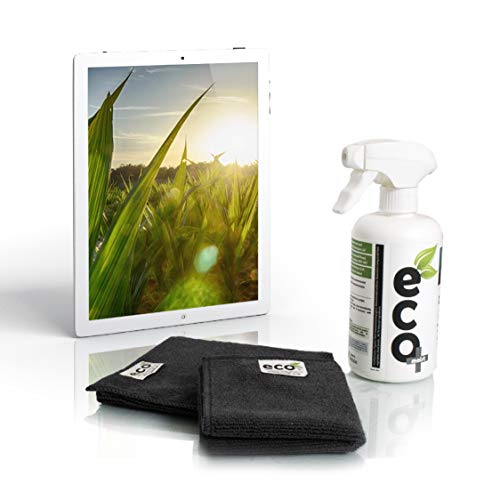 Ecomoist - Juego de limpieza de pantallas para TV, LCD, LED, ordenadores, tablets, smartphones, portátiles, teclados, lectores electrónicos, 500 ml