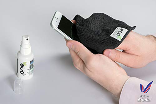 Ecomoist Limpiador de Pantalla 50 ml + Toalla de Microfibra Fina 20x20cm