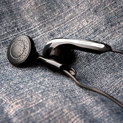 Edifier H180 Auriculares Hi-Fi Estéreo de Estilo Auricular Auriculares Clásicos Intra Auriculares de Botón Sin Microfono - Negro