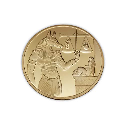 Eillwin Antiguo Protector Anubis Egipcio Nueva Moneda Ornamental Coleccionable y Conmemorativa