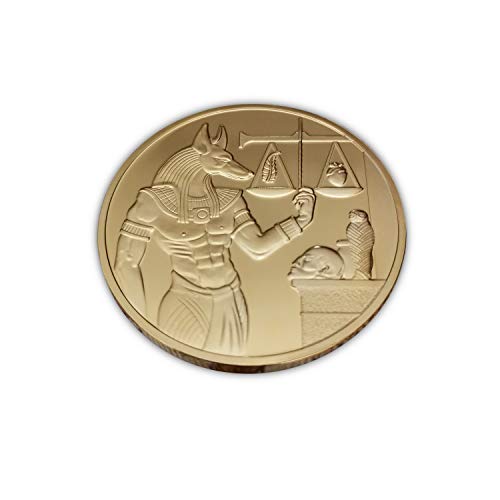 Eillwin Antiguo Protector Anubis Egipcio Nueva Moneda Ornamental Coleccionable y Conmemorativa