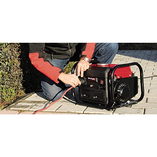 Einhell 4152530 Generador Electrico TC-PG 1000 con Sistema AVR (Regulacion Automatica Voltage) Potencia 800 w, Rojo