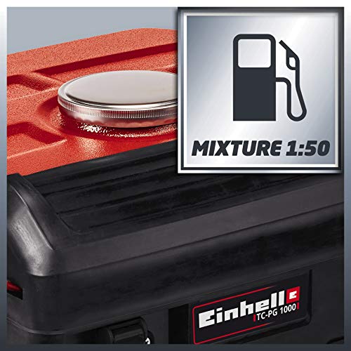 Einhell 4152530 Generador Electrico TC-PG 1000 con Sistema AVR (Regulacion Automatica Voltage) Potencia 800 w, Rojo