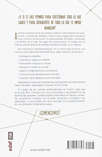 El código de las mentes extraordinarias: 10 leyes no convencionales para redefi nir tu vida y alcanzar el éxito (Psicología y autoayuda)