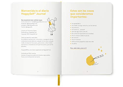 El diario HappySelf Journal: un diario galardonado para niños de 6-12 años que fomenta la felicidad, desarrolla hábitos positivos y estimula las mentes curiosas [Versión en lengua española] 