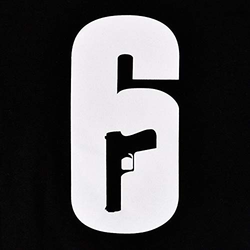 Elbenwald Camiseta Rainbow Six Siege Logo Tom Clancy Algodón Negro - M