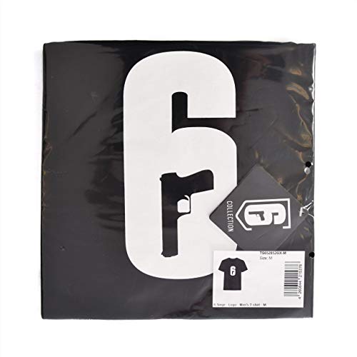 Elbenwald Camiseta Rainbow Six Siege Logo Tom Clancy Algodón Negro - M