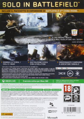 Electronic Arts Battlefield 4 - Juego (Xbox 360, Xbox 360, Shooter, M (Maduro))