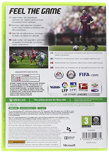 Electronic Arts FIFA 15, Xbox 360 Básico Xbox 360 vídeo - Juego (Xbox 360, Xbox 360, Deportes, Modo multijugador, E (para todos))
