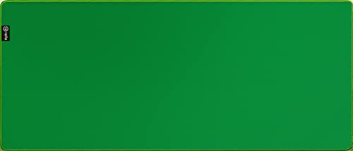 Elgato Green Screen Mouse Mat - Extragrande, Verde Chroma Key, Superficie Deslizante, Bordes cosidos para prevenir el Deshilachado, Base de Goma, Alfombrilla para ratón óptico