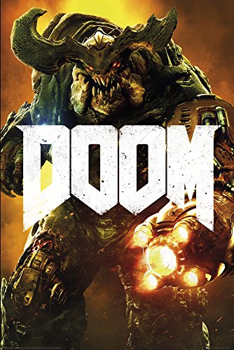 empireposter 736321 Doom – Cyber Demon – Videojuego Game Póster Impresión, Papel, Multicolor, 91,5 x 61 x 0,14 cm