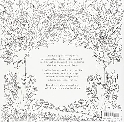 Enchanted Forest: An Inky Quest and Coloring Book (Activity Books, Mindfulness and Meditation, Illustrated Floral Prints)