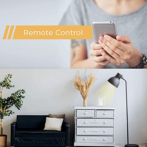 Enchufe inteligente con Wi-Fi, 16A 3680W, Compatible con Alexa y Google Assistant, con Aplicación de Control Remoto para iOS y Android, Wi-Fi Smart Plug, Paquete de 2.