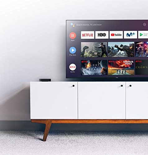 Engel EN1015K, Android TV Box 4K UHD, Asistente de Google Chromecast, Smart TV Box