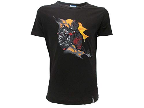 Epic Games Camiseta original de Fortnite para niño, color negro, camiseta negra Negro 13-14 Años