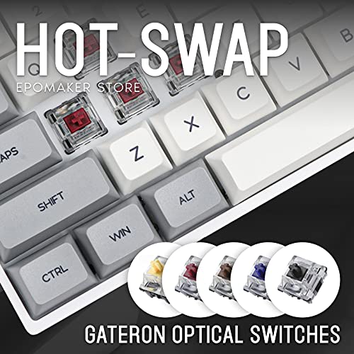 EPOMAKER SKYLOONG SK61 61 Teclas Teclado Gaming Mecánico 60% Programable para Juegos, Hot Swappable, con Retroiluminación RGB, NKRO, Resistente a Salpicaduras, Cable Tipo C para Win/Mac