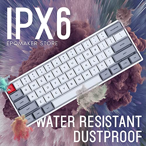 EPOMAKER SKYLOONG SK61 61 Teclas Teclado Gaming Mecánico 60% Programable para Juegos, Hot Swappable, con Retroiluminación RGB, NKRO, Resistente a Salpicaduras, Cable Tipo C para Win/Mac