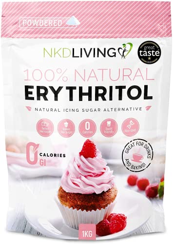 Eritritol en polvo 1 kg azúcar glaseado con cero calorías de NKD Living