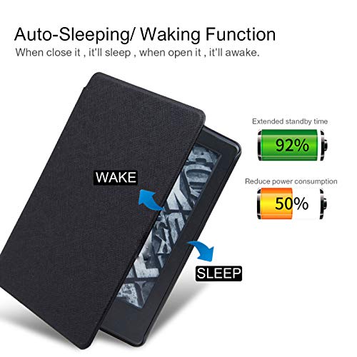 Estilo Chino Amazon Kindle Make Fortune / Happiness Luck Estuche De Cuero, Thin Smart Shell Auto Wake / Sleep, Para 958/499 / Paperwhite 4/558/658 E-Reader Cover, Make Fortune, Para Kindle, 499 (Wp63