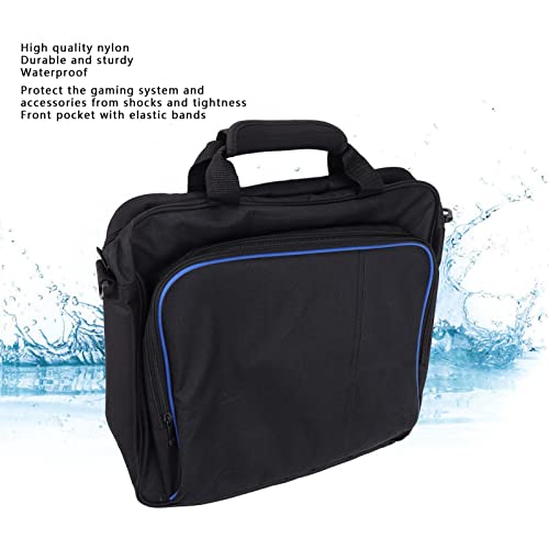 Estuche de Transporte para PS4, Bolsa de Almacenamiento para PS4 PRo Travel Shoulder Messenger Bolsa de Almacenamiento para Juegos, Bolsa de Almacenamiento Protectora Portátil Negra para PlayStation 4