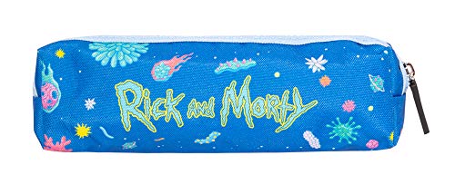 Estuche escolar - Estuche Rick & Morty azul│Estuche mediano perfecto para la vuelta al cole - Producto con licencia oficial
