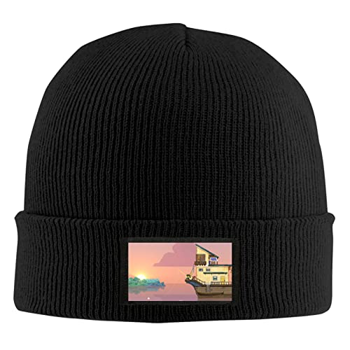 ETNNTOPEL Spirit-Farer - Gorras de punto para invierno, cómodas, suaves, holgadas, para invierno, color negro