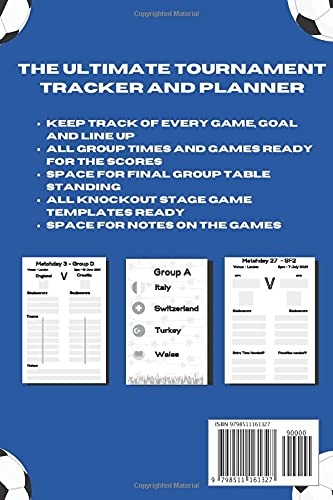 Euro 2020 Planner : UEFA Euro 2021 Tournament Tracker. Chart All Results, Scorers and Line ups -: All Fixtures, Venues and Full UK Kick Off Times for ... Tournament inside this Great Log Book