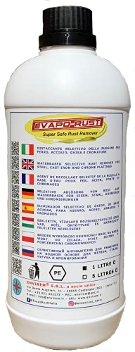 EVAPO-RUST® - 1 LT. - Removedor selectivo de óxido a base agua para hierro, acero, hierro fundido y cromaduras