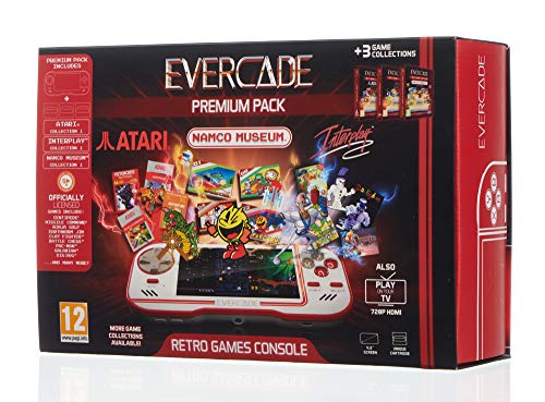 Evercade Premium Pack - Consola portátil con cartuchos retro multijuego