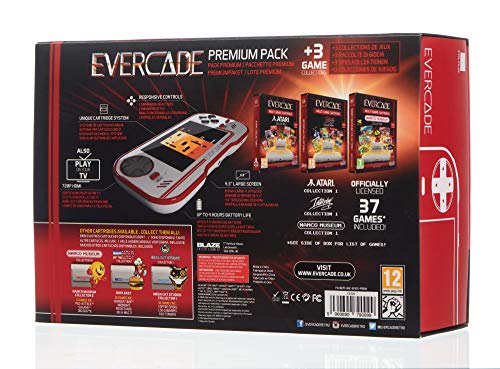 Evercade Premium Pack - Consola portátil con cartuchos retro multijuego