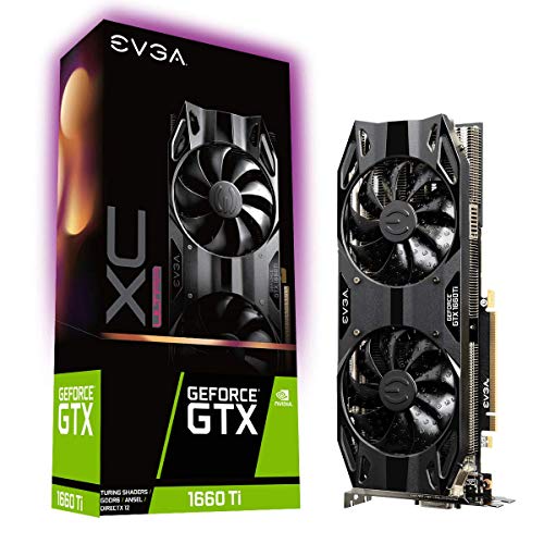 EVGA GeForce GTX 1660 Ti XC ULTRA GAMING, 6GB GDDR6, Dual Fan HDB, Placa de Vídeo 06G-P4-1267-KR