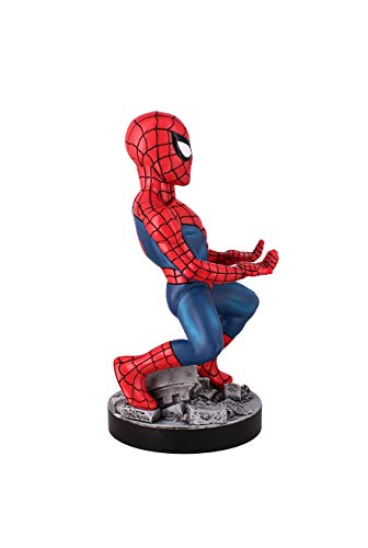 Exquisite Gaming - Exquisite Gaming - Cable guy Spiderman Classic, soporte de sujeción y carga para mando de consola y/o smartphone