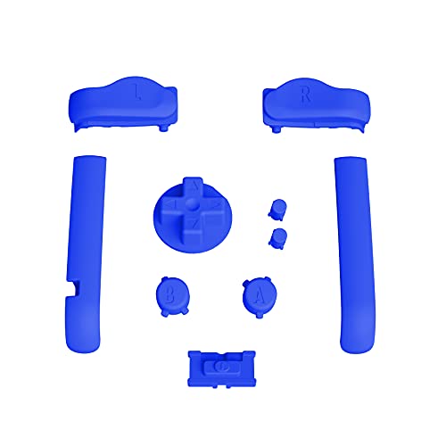 eXtremeRate Botones Completos para Gameboy Advance GBA Accesorios Teclas de Repuesto Botón de GBA Botones para Gameboy Advance-No Incluye Consola Control(Azul)