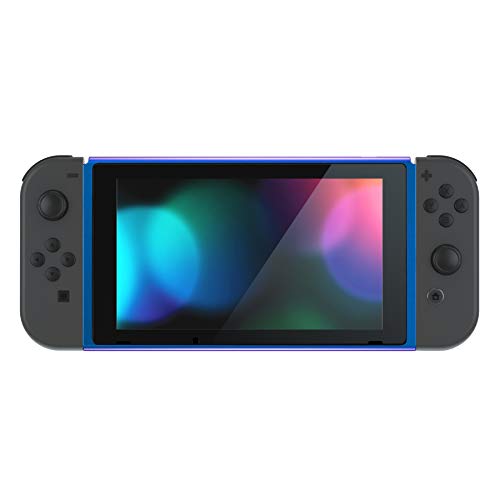 eXtremeRate Carcasa Delantera para Nintendo Switch Marco Frontal de Pantalla Shell Placa Frontal con Volumen Arriba/Abajo Encendido Botones para Nintendo Switch-No Incluye Consola(De Azul a Violeta)