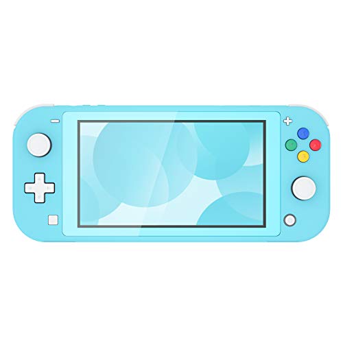 eXtremeRate Carcasa para Nintendo Switch Lite Protector Completo de NSL Mando Portátil Funda Personalizada Cubierta Suave al Tacto Case Shell con Protector de Pantalla para Switch Lite(Cielo Azul)
