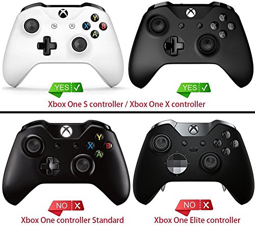 eXtremeRate Funda Delantera Carcasa Protectora de la Placa Frontal Cubierta Esmerilada Antideslizante para el Mando del Xbox One S y Xbox One X (Model 1708) Transparente