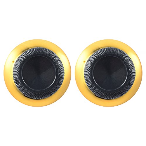 eXtremeRate Joysitcks para Mando Xbox One 10 Pieza Joysticks reemplazable Thumbstick de Caucho Botones analógico palancas de Pulgar para Mando del Xbox One Original/Elite/S/X (Oro Cromado)