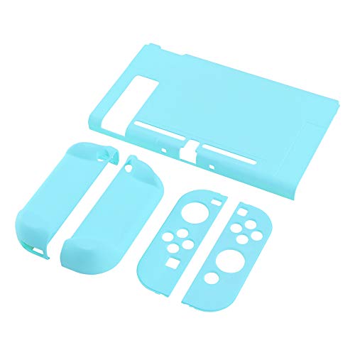 eXtremeRate PlayVital Funda para Nintendo Switch Carcasa Estuche Acoplable Protector Tacto Suave Case de Joycons Protectora Duradera Cover Cáscara para Control Switch Joy-con Consola(Celeste)