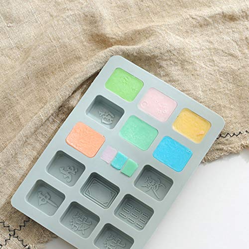 EzzySo Trece Dados de Yao Mahjong Molde de Chocolate epoxi, Molde de Molde de Silicona para Hornear Molde,C,3PCS