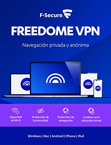 F-Secure FREEDOME | 3 Dispositivo | 1 Año | PC/Mac/Mobile | Código de activación enviado por email