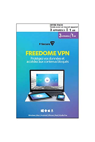 F-SECURE FREEDOME VPN - 3 appareils / 1 an - ATTACH - Protégez vos données et accédez aux contenus bloqués