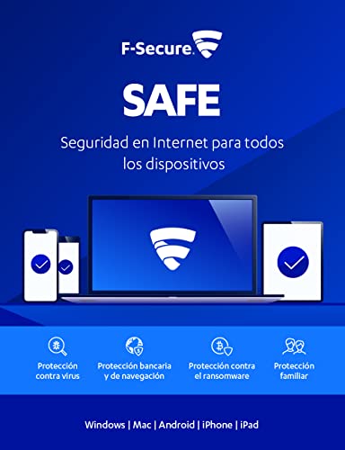 F-Secure SAFE | 5 Dispositivo | 2 Años | PC/Mac/Mobile | Código de activación enviado por email