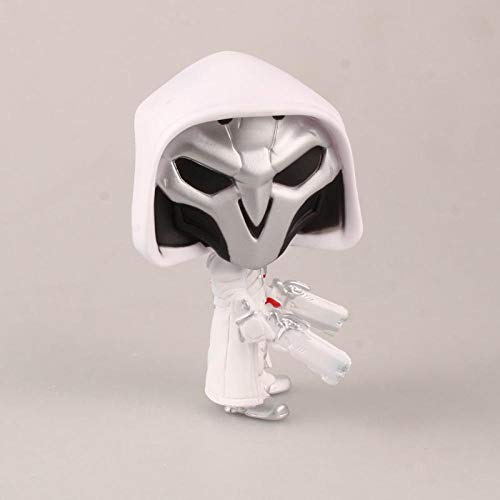 Factorydiy Figuras Anime Baratas Figura Pop Overwatch White Reyes Figura Alta Aproximadamente 10CM Figura de Anime Estatua Adornos colección de Juguetes para Regalo de Amigo