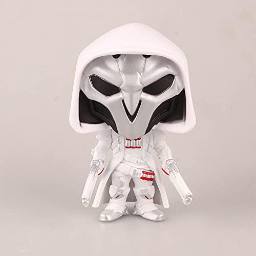 Factorydiy Figuras Anime Baratas Figura Pop Overwatch White Reyes Figura Alta Aproximadamente 10CM Figura de Anime Estatua Adornos colección de Juguetes para Regalo de Amigo